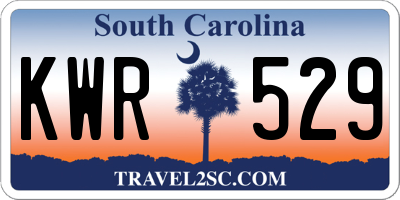 SC license plate KWR529