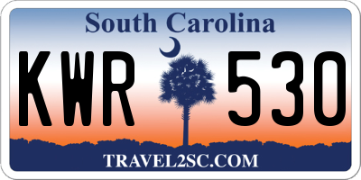 SC license plate KWR530