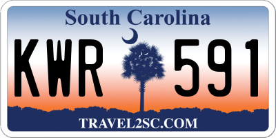 SC license plate KWR591