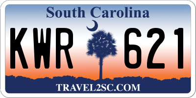 SC license plate KWR621