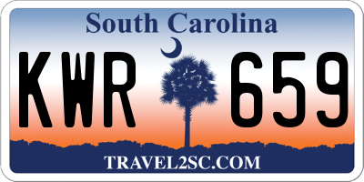 SC license plate KWR659