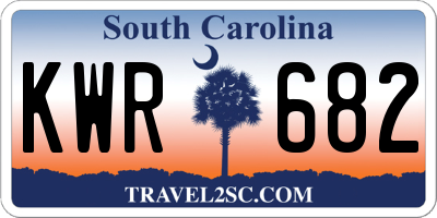 SC license plate KWR682