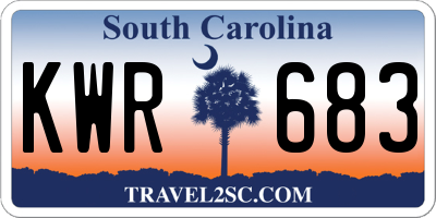 SC license plate KWR683
