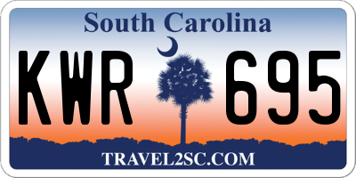 SC license plate KWR695