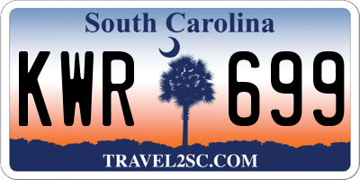SC license plate KWR699