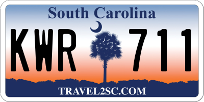 SC license plate KWR711