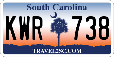 SC license plate KWR738