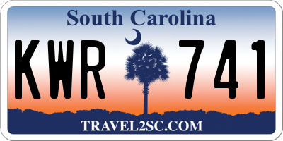 SC license plate KWR741