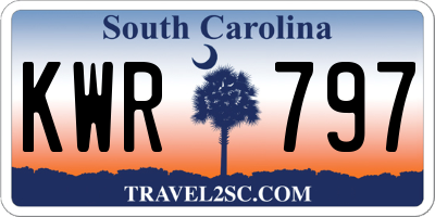 SC license plate KWR797