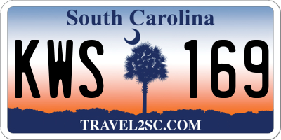 SC license plate KWS169