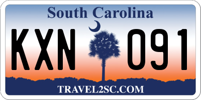 SC license plate KXN091