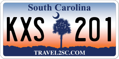 SC license plate KXS201