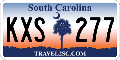 SC license plate KXS277