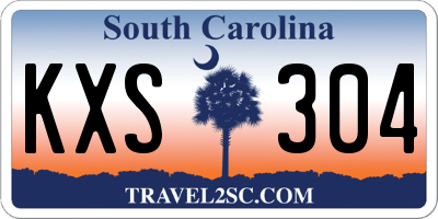 SC license plate KXS304
