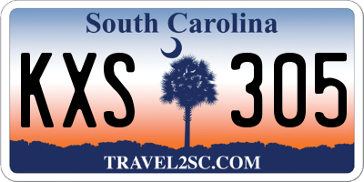 SC license plate KXS305