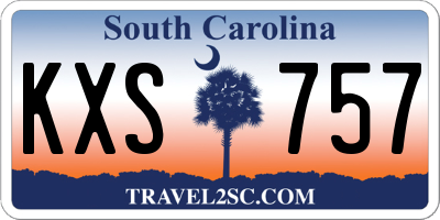 SC license plate KXS757