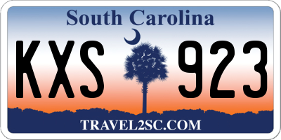 SC license plate KXS923