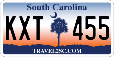 SC license plate KXT455