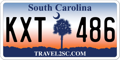 SC license plate KXT486