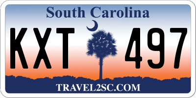 SC license plate KXT497