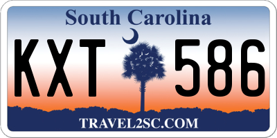 SC license plate KXT586