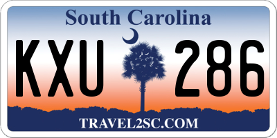 SC license plate KXU286