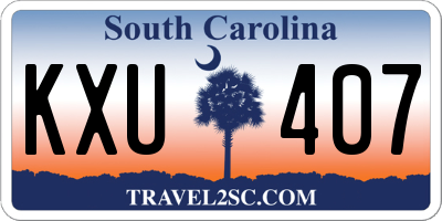 SC license plate KXU407