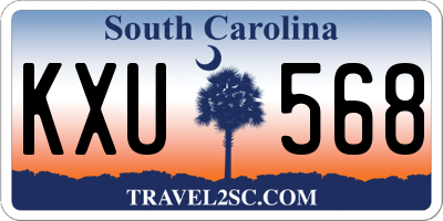SC license plate KXU568