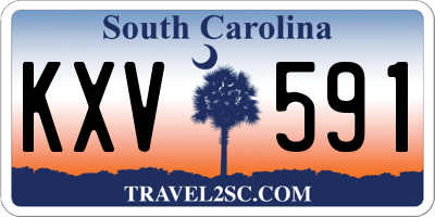 SC license plate KXV591