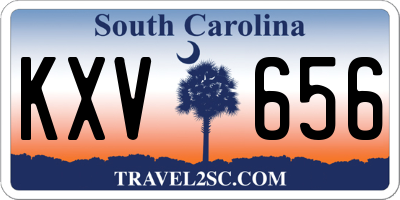 SC license plate KXV656
