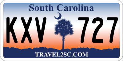 SC license plate KXV727