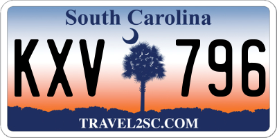 SC license plate KXV796