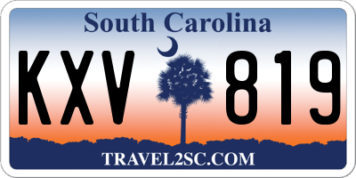 SC license plate KXV819