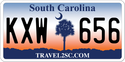 SC license plate KXW656