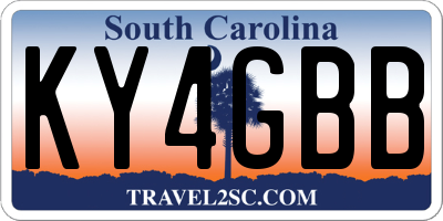 SC license plate KY4GBB