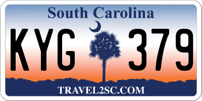 SC license plate KYG379