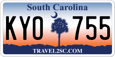 SC license plate KYO755