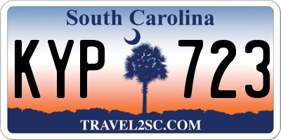 SC license plate KYP723