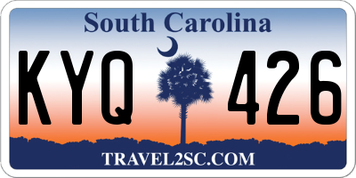 SC license plate KYQ426
