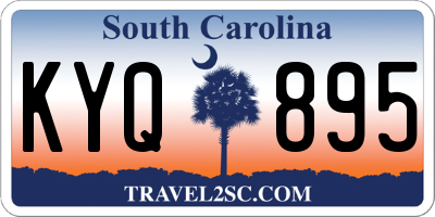 SC license plate KYQ895