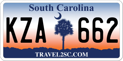 SC license plate KZA662