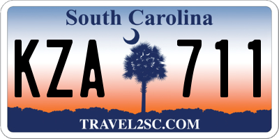 SC license plate KZA711