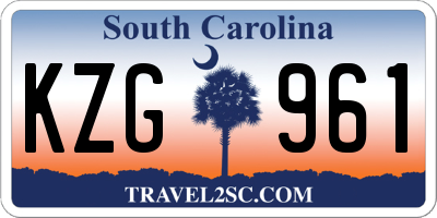 SC license plate KZG961