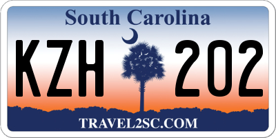 SC license plate KZH202