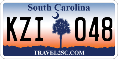 SC license plate KZI048
