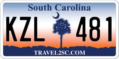 SC license plate KZL481