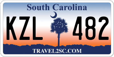 SC license plate KZL482