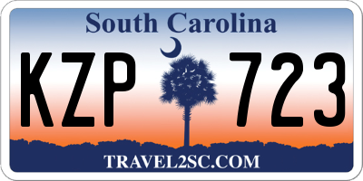 SC license plate KZP723