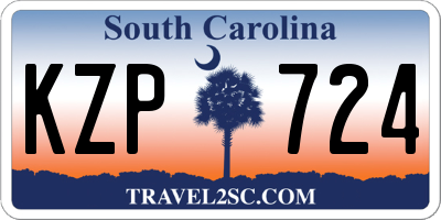 SC license plate KZP724
