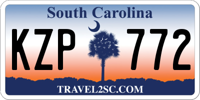 SC license plate KZP772